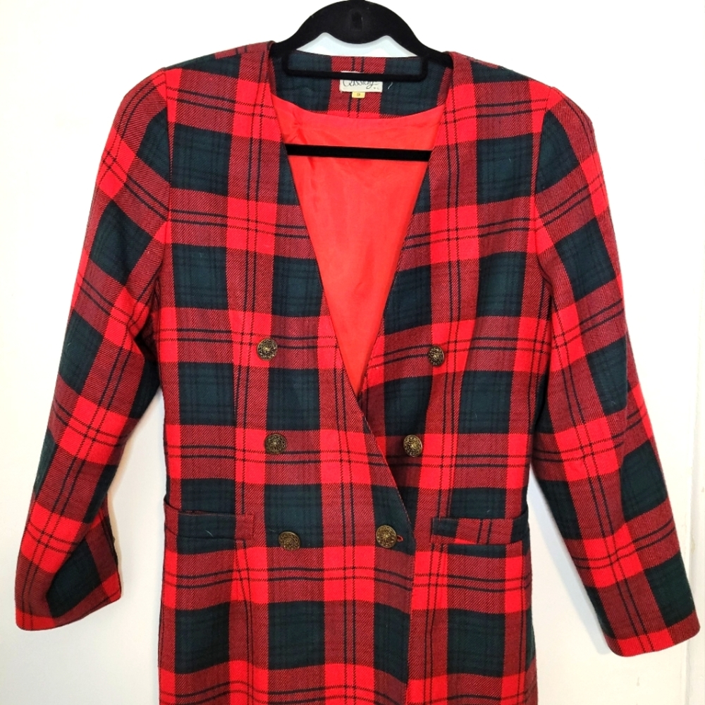 Plaid Blazer